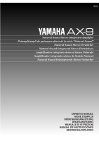 Yamaha AX-9-Owners-Manual 